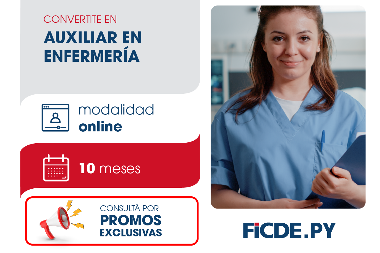 Convertite en	Auxiliar de Enfermería – Online