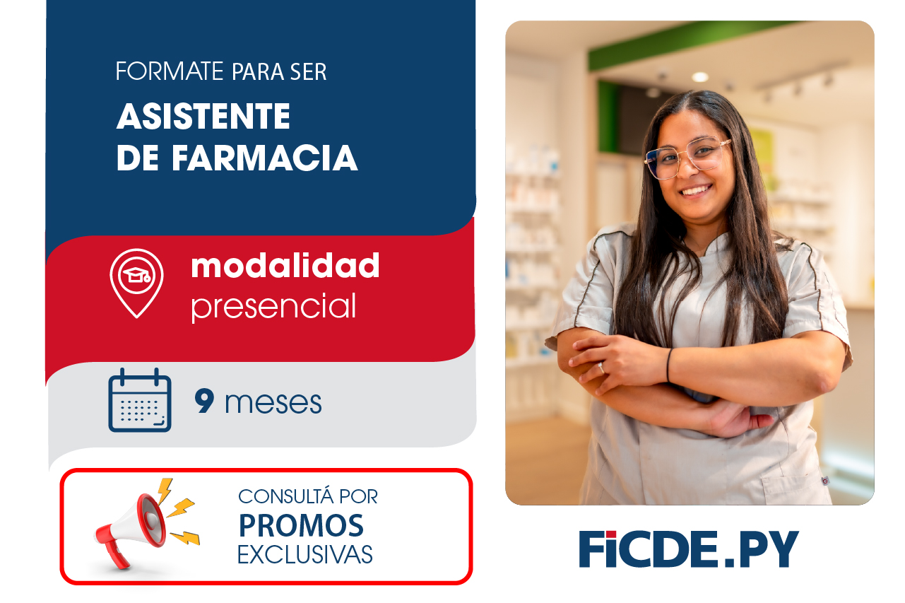Convertite en	Asistente de Farmacia  – Presencial