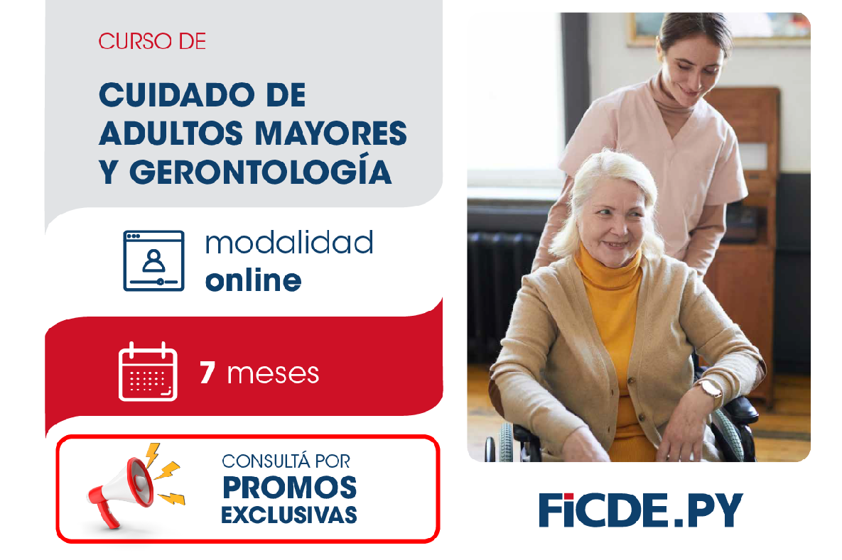 Curso de	Ciudado de Adultos Mayores y Gerontología – Online