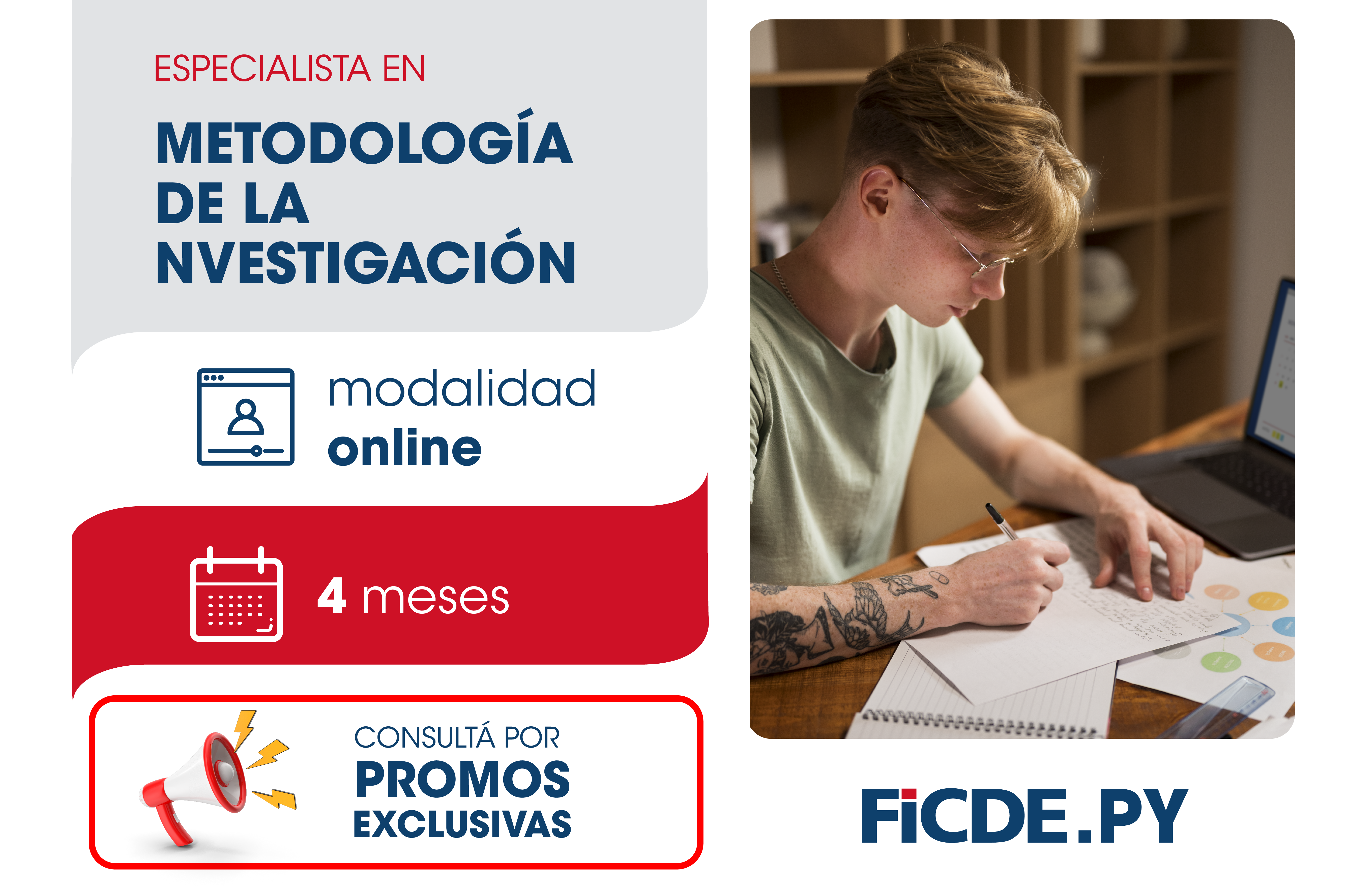 Especialista en Metodología de la Investigación – Online